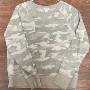 Mossimo Supply Co. Gray Camouflage Sweatshirt